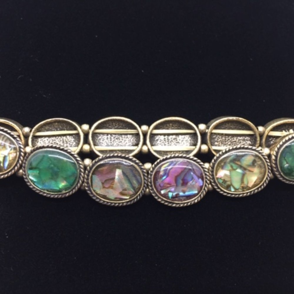 Stretch BRACELET with Iridescent Stones